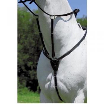 Elastic Black X‑Line Pony Breast Shield