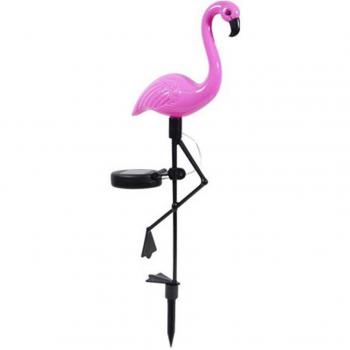 Solarbetriebene Flamingo-Lampe