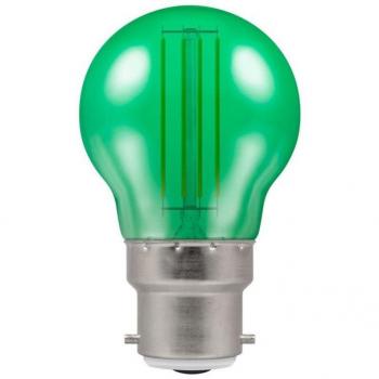 Crompton LED Golfball 4.5W B22 Harlequin IP65 Green Translucent