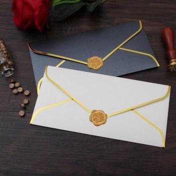 Premium Vintage European Envelope Free Seal Stickers 5 Colors 20pcs