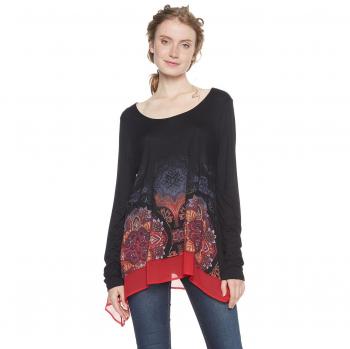 Camiseta Desigual TS_Olga (Negro 2000) X-Small Mujer