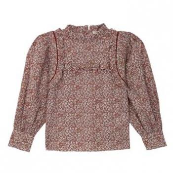 Blusa Clásica de Niña Gocco en Color Granate