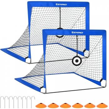 Blue Instant Soccer Goals Set