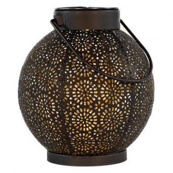 Metaal Zwarte Zonlamp 14,5 x 16 cm