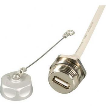EFB IP67 Einbaubuchse M20, USB2.0, 0,5m