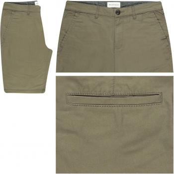 Tom Tailor Pantaloni Chino Corti Slim 31 Dusty Olive