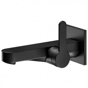 IXMO Lavabo Monomando Flat con Roseta Cuadrada (Negro) – Keuco