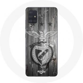 Protector de Silicone Negro con Estilo Benfica para Samsung Galaxy A51