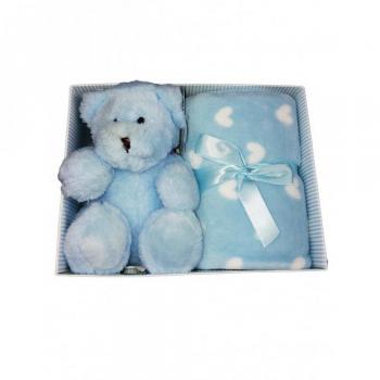 Set 2pz regalo Natale pile e pupazzo