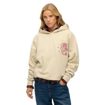 Sweat à Capuche Superdry Tokyo Narrative Beige L