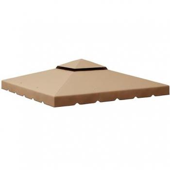 Capa de respaldo de techo caqui 84c-357v00kk, ideal para gazebo y cenador 3 x 3 m con doble techo