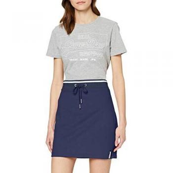 Superdry Falda de Sudadera para Mujer, Azul (Atlant Navy Gkv), XS