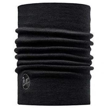 Buff Solid Tubular Merino Wool Heavyweight, Unisex Adult, Black, One Size