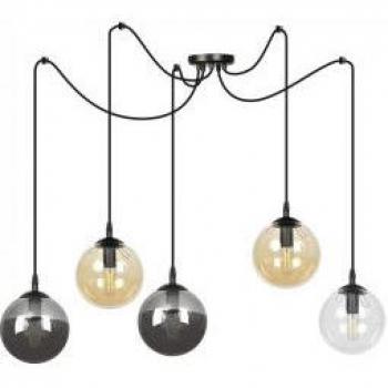 Fedora Mix 5 Luces: Lámpara Colgante Versátil en Cristal