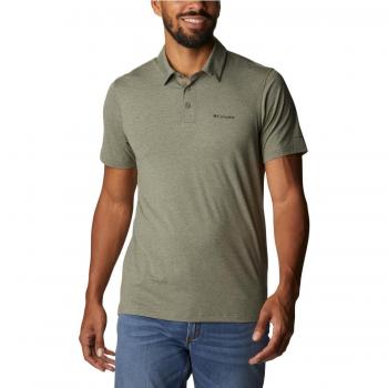 Columbia Polo Tech Trail, magliette verdi da uomo