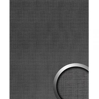 Revêtement mural métal brossé brillant auto-adhésif gris aluminium-gris