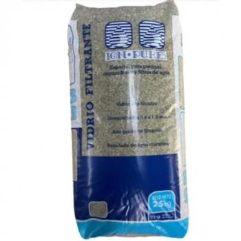 Sacco di Vetro Filtro per Piscina 25kg Blu