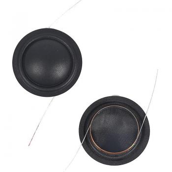 Accessoire de réparation de haut-parleurs : tweeter 20×25,4 mm (25,5 mm) avec membrane soyeuse et bobine de voix – Noir
