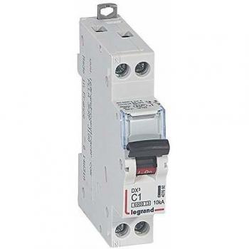 Disjoncteur DX³ 6000 10kA 1A courbe C 1M U+N 230V~ Legrand