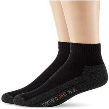 Calzini Nero Camano Unisex Sportivi (Confezione da 2, 43