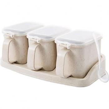Wheat Straw Salt and Pepper Storage