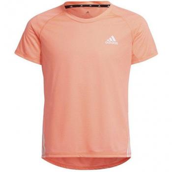 Maillot de sport Adidas Manches courtes Fille Corail