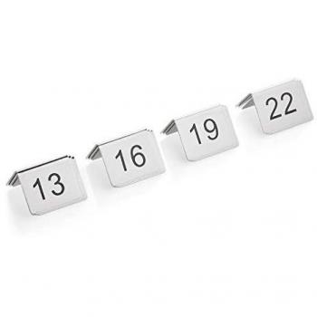 Coffret de 12 numéros de table inox – 13 à 24 – Was Germany