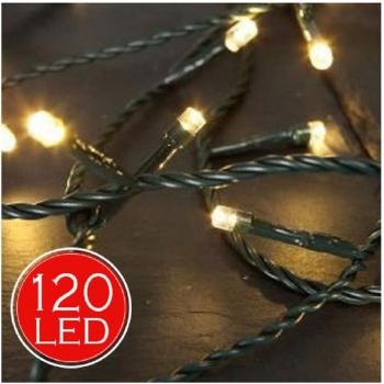 Cadena Luminosa Navideña 14,5 m – 120 LEDs Blanco Templado