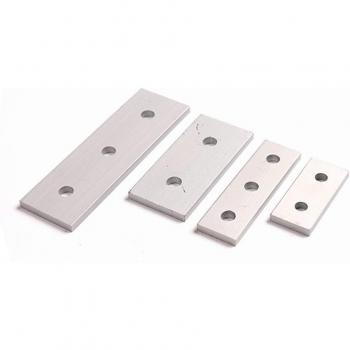 Steckerwinkel‑Montageplatte in Aluminium – 20/30/40/45 mm Varianten