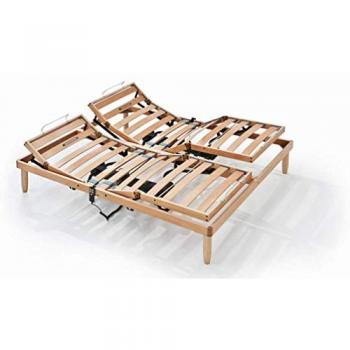 EvergreenWeb: Rete di legno motorizzata, dimensioni 170x195 cm, colore orange, alzate separate