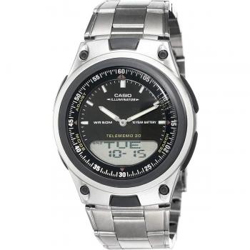 Black Silver 40 mm Casio AW‑80D‑1AVES Men’s Smart Watch