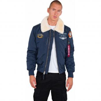 Bomberjacke ALPHA INDUSTRIES Injector III Air Force, blau