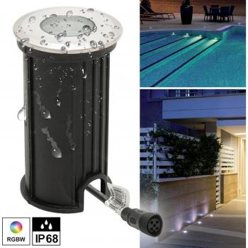 Faretto Impermeabile 24V RGBW 3W DMX 40mm