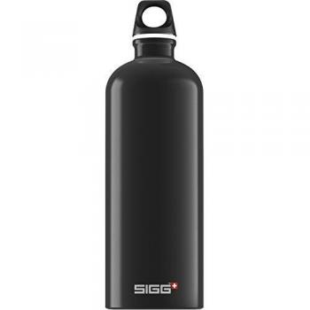 SIGG Traveller Water Bottle Black with Panasonic powertool print (1 Litre)
