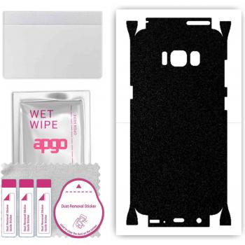 Apgo Matte Black Skin Sticker voor Samsung Galaxy S8, Volledige Wrap