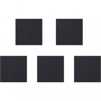 5Pcs Neoprene Anti-Vibration Mats 150x150x5mm (Black)