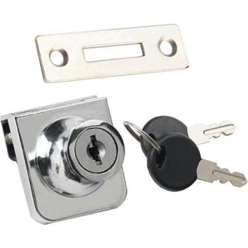 2-Door Glass Display Cabinet Lock Set in Zinc Alloy