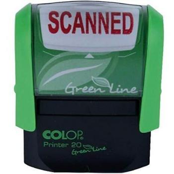 COLOP Green Line Word Stamp SCANNED P20GLSCA