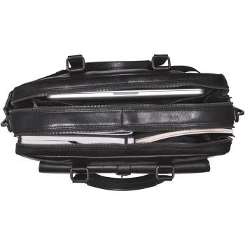 Leonhard Heyden Roma 40 cm Black Leather Briefcase