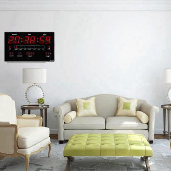 USB Digital Wall Clock with Temperature Display