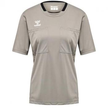 Hummel Female Referee Short Sleeve Shirt (Gray, 2XL)