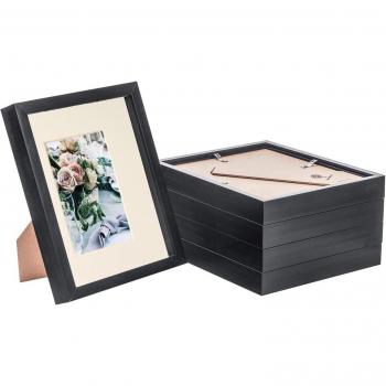 5-Pack 3D Box Photo Frame for 4x6 Photos, 8x10 Inch with Matte Mount