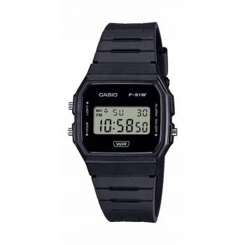 Casio F-91WB-1AEF Men's Black Digital Watch (35mm)