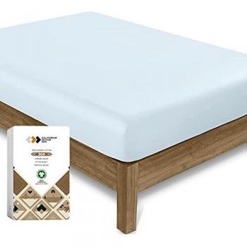 BreezeBlue Single Bed Sheet