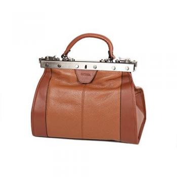 Sac de voyage femme Katana – Cuir de vachette – Taille S – Marron