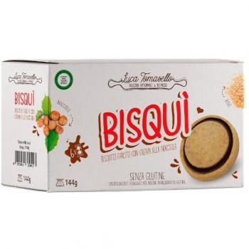 Bisqui Biscotti Crema alla Nocciola senza glutine di Luca Tomasello 144 gr