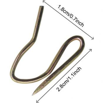 100 Pcs Metal S-Shaped Curtain Hooks