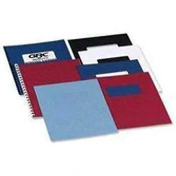 GBC CE040030 Leathergrain A4 Cover Dark Red 100pk 30615J