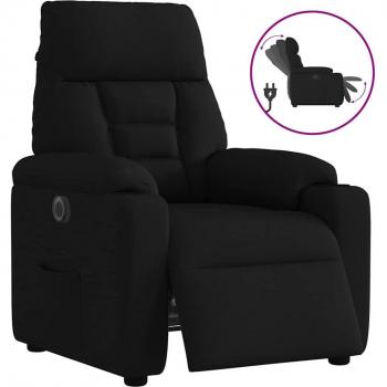 Mobilier de détente noir, fauteuil inclinable électrique