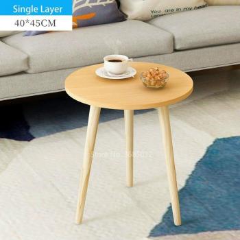 Table Ronde Nordique pour Thé et Snacks